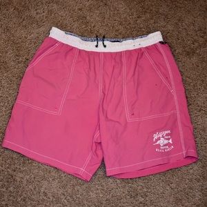 Pink Tommy Hilfiger swim shorts